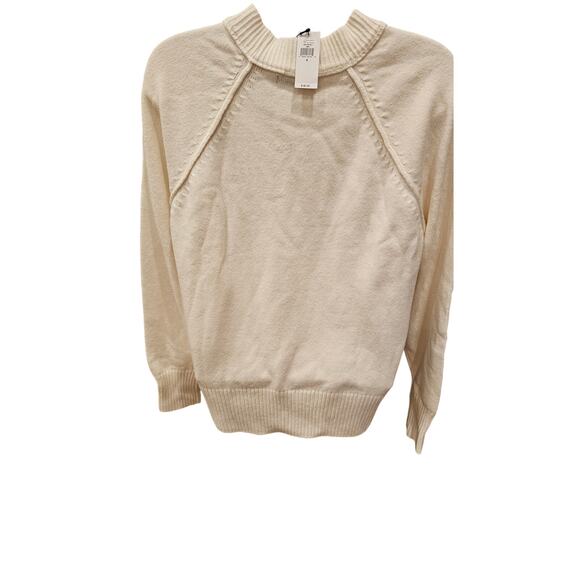 NWT banana republic slub wool blend sz S neutral winter warm oversized grandma - Picture 4 of 8